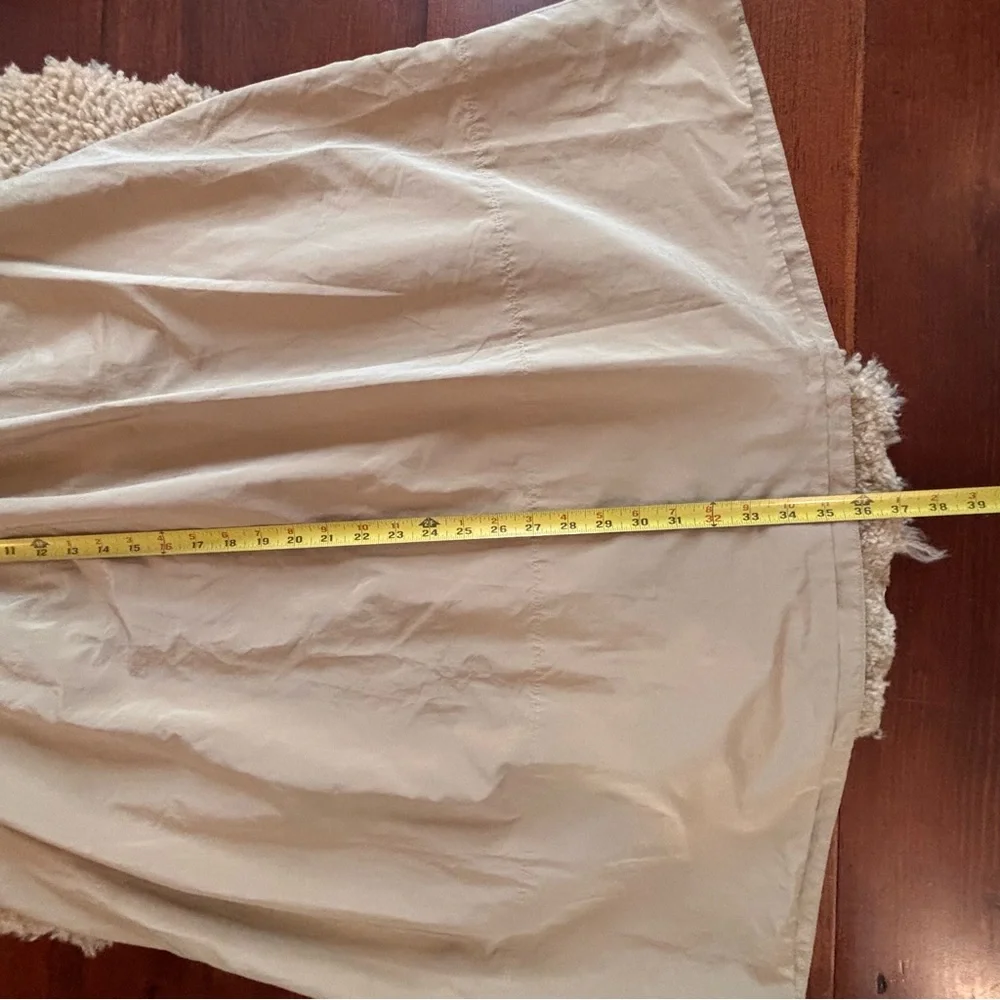 Tibi Nylon Pull On Full Skirt, Tan - Picture 8 of 9